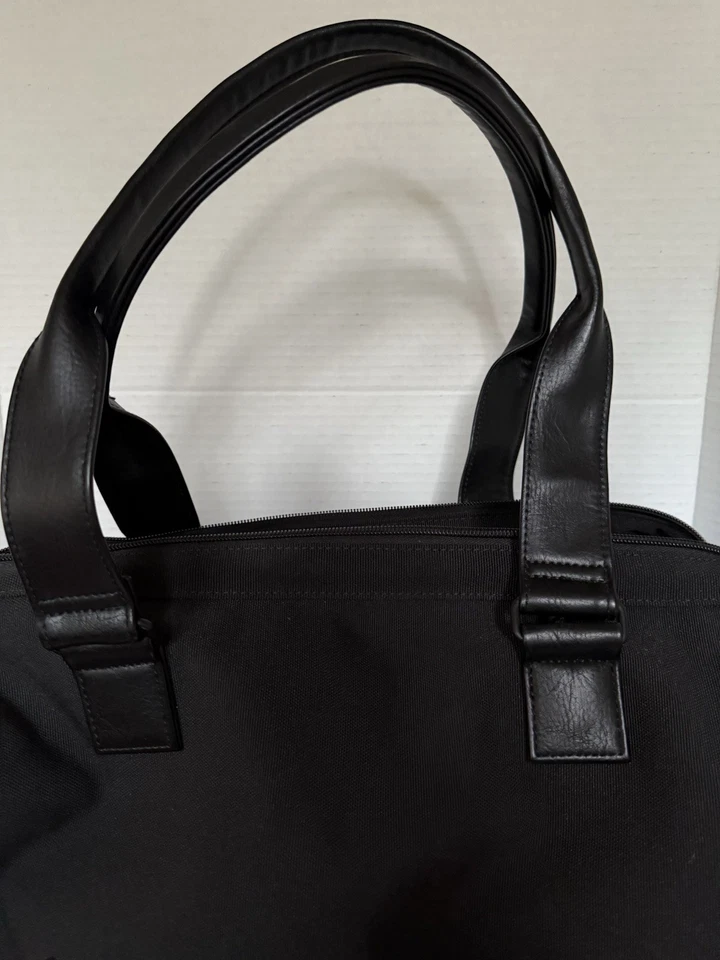 Beis Weekender Black Canvas Convertible Tote Bag - Image 3 of 4