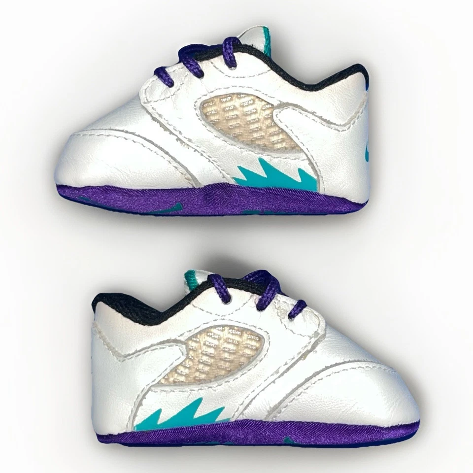 Baby First Jordan 1989 5 Uva Infantil Talla 1 c Nike con Lata Jordan Original Foto 4 de 4