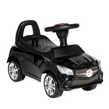 Toddler Push Ride On Car Horn Music Headlights Storage Black