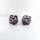 New ListingLot of 2 Vintage 1959 Blob Vases Blenko Glass Wayne Husted Purple Amethyst