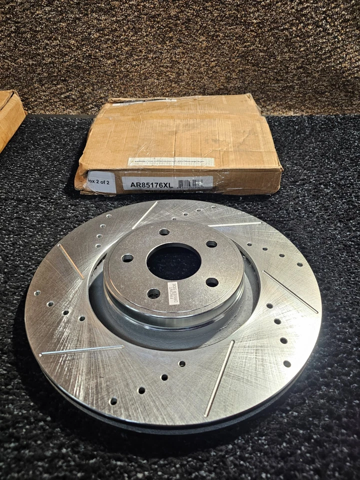 (CANTIDAD 2) Rotores de disco de freno PowerStop AR85176XR AR85176XL para Ford Focus 2014-2017 Foto 2 de 4