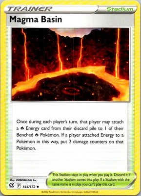 Magma Basin 144/172 Uncommon Brilliant Stars Pokemon Near Mint