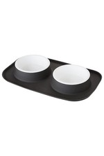 Pet Feeding System, Dog and Cat Bowls, Removable Dishwasher Safe Food and Wat...