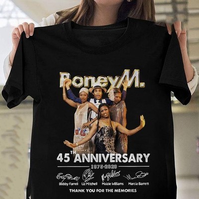 Boney M 45 anniversary thank you for the memories Shirt Unisex S-5XL TU658