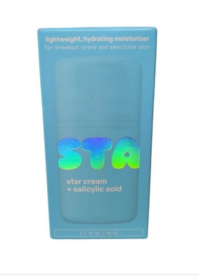 Starface Star Cream Hydrating Moisturizer 1.7 fl oz Salicylic Acid 