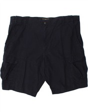 MARKS  SPENCER Mens Cargo Shorts W44 2XL Navy Blue Cotton DL84