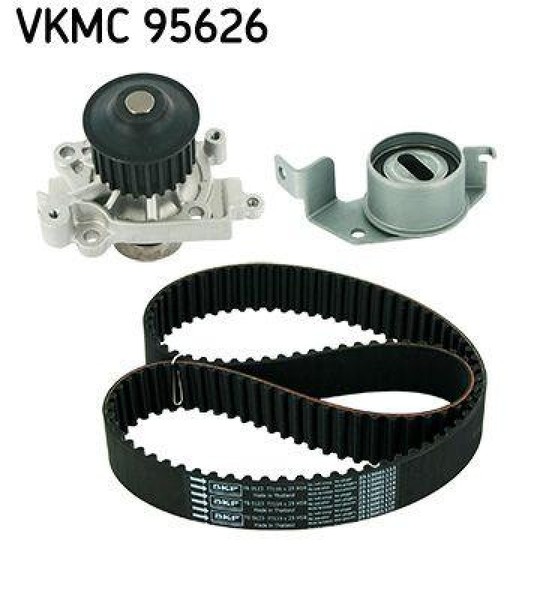 Skf Wasserpumpe + Zahnriemensatz Zahnriemen-Set Vkmc 95626-image