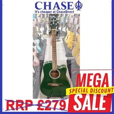 Guvnor Electro Acoustic GA300CE Guitar Green Electric Acoustic Guitar RRP £279;
