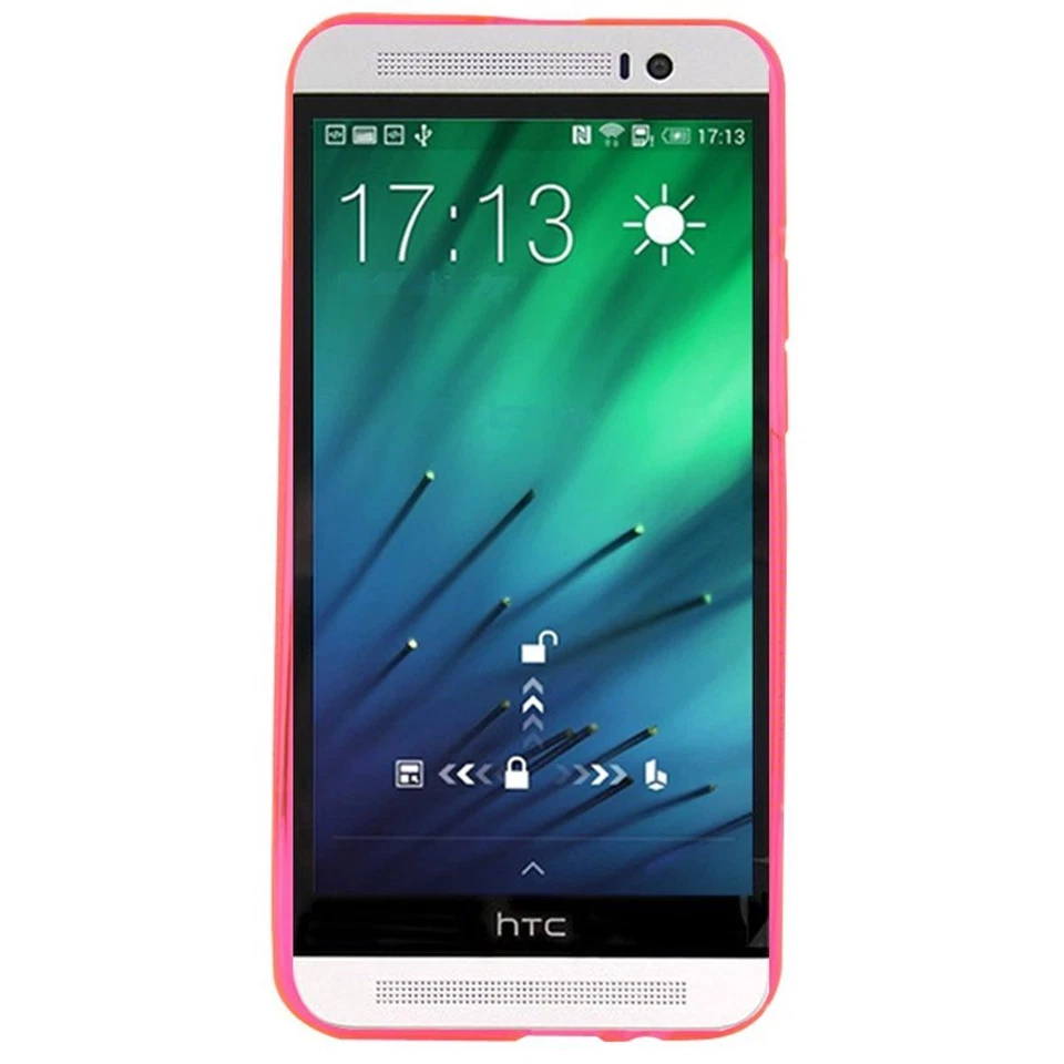 Custodia TPU Protettiva Per HTC ONE E8 Rosa - Immagine 2 di 3