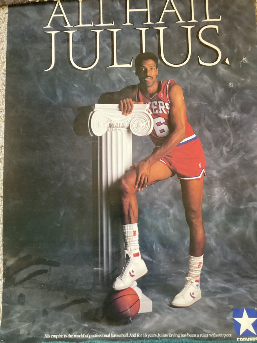 Vintage Converse Julius Erving Poster “All Hail Julius” J