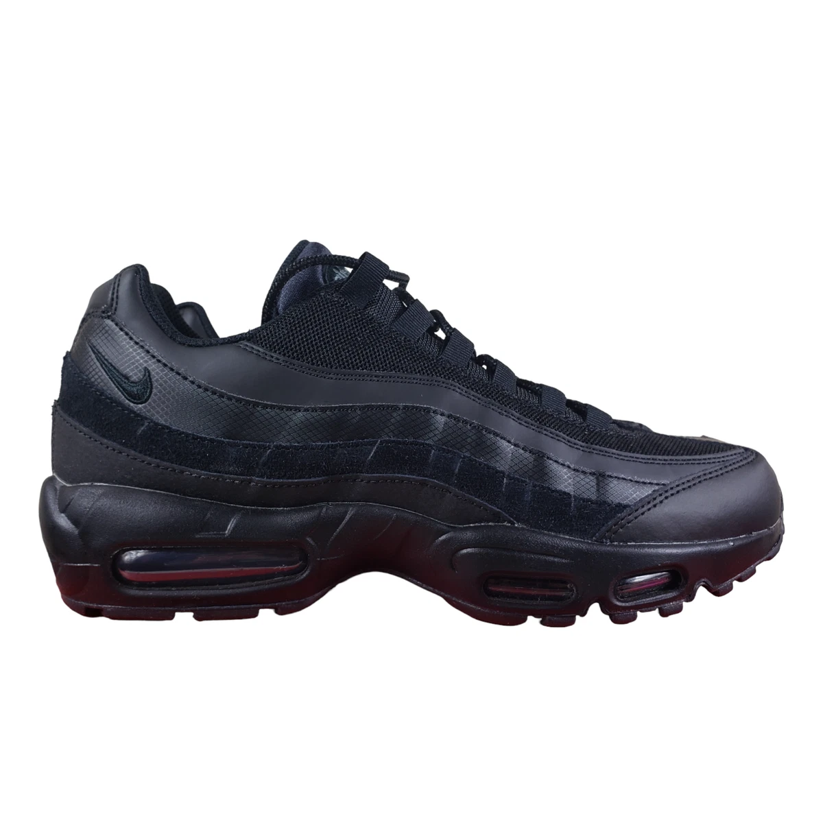Nike Air Max 95 Essential Triple Black Mens Size 10.5 CI3705-001 2020 2023 New