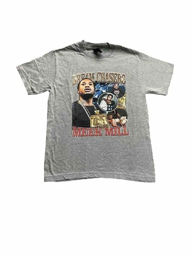 Y2K Meek Mill Rap Tee Concert T-Shirt M Hip Hop R&B Dream Ch Vintage vintage concert t-shirt, vintage, single stitch, B+ condition