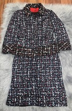 CH Carolina Herrera Tweed Paneled Peplum Jacket Skirt Set