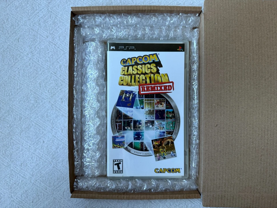 Capcom Classics Collection Remixed Sony PSP - NTSC-U/C USA VGC CIB - Tracked - Image 2 of 4