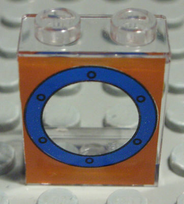 Lego Fenster 1x2x2 mit Dekor aus Spongebob                                (2012)