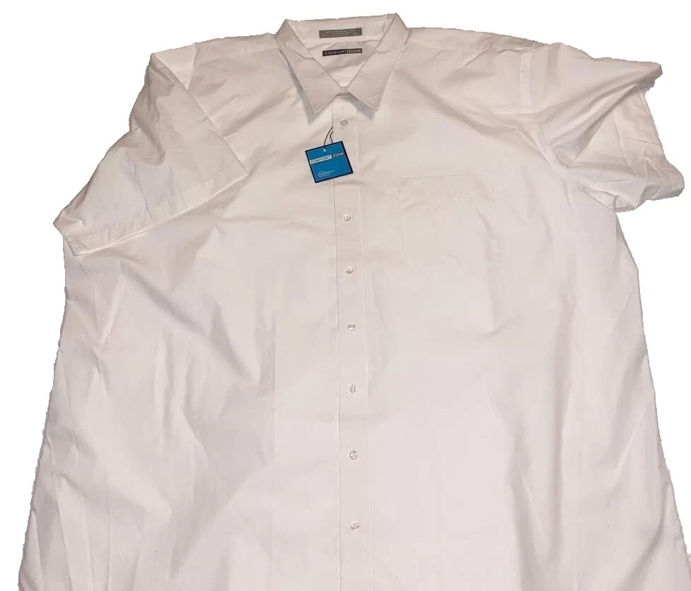 Big & Tall Short Sleeve Men's Dress Shirts 22 Size