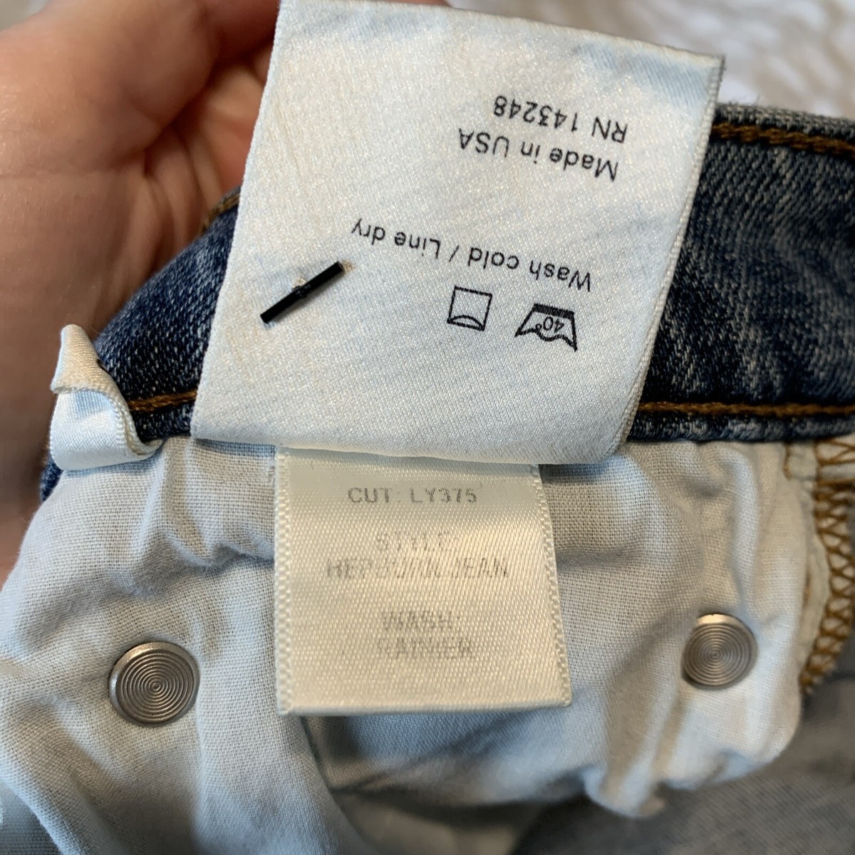 Reformation Authentic Blue Hepburn Jean Rainier High Rise Skinny