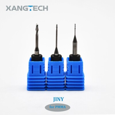 JINY JDM5Z PMMA NC Milling Bur Head Diameter 0.6/1.0/2.0mm Grinding Cutters Tool