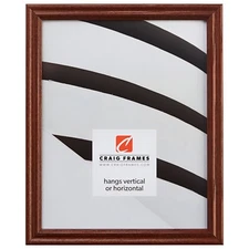 Walnut Brown Picture Frame .75" – Traditional Wood Look – Choose Your Size