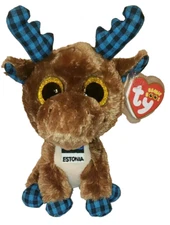 Ty Beanie Boos EGERT the Moose Estonia Exclusive 6" NEW MWMTs Plush Stuffed Toy
