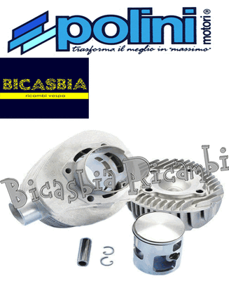 6603 - Polini Cylinder DM 68.5 in Aluminum Stroke 57 Vespa 200 PX