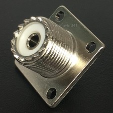 25 Pack NEW UHF female SO-239 panel chassis mount coaxial connector for PL-259