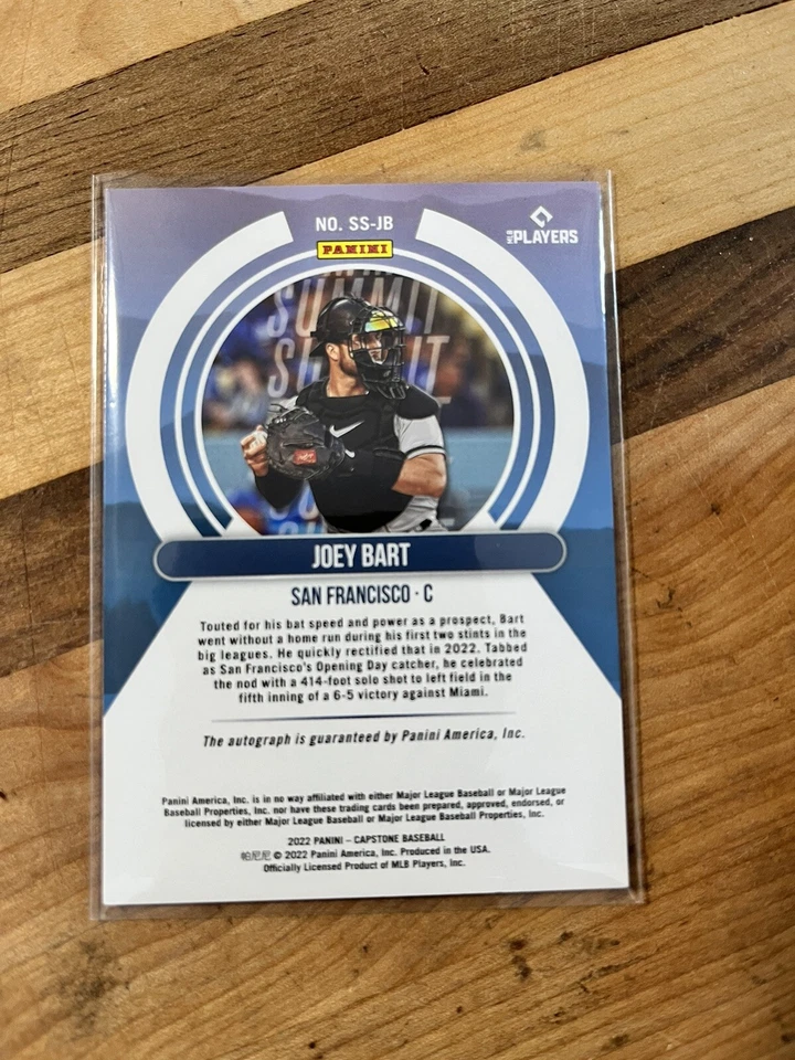 2022 Panini Capstone Joey Bart Summit Signatures /99 Giants #SS-JB - Image 2 of 2