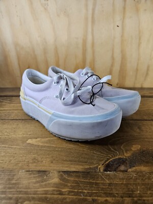 VANS Era Stacked Platform Sneaker Chunky Pastel Pink/Yellow Women s Size 5 