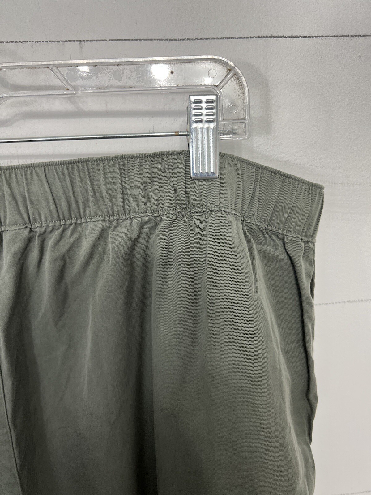 Lands End Cargo Pants Olive Green Breathable Lightwei… Gem