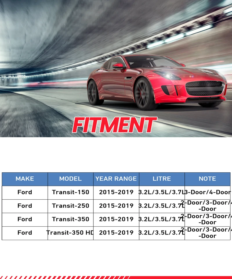 Pair Rear Side Brake Calipers for 2015-2019 Ford Transit-350 Transit-350 HD - Image 2 of 4