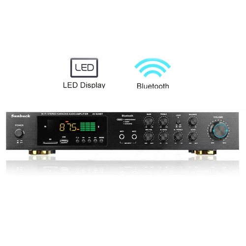 HiFi Verstärker 5 Kanal Digital FM USB Stereo Amplifier Bluetooth Vollverstärker - Bild 8 von 14