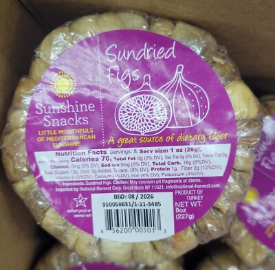 #ad Sun Dried Figs Fresh Stock 8oz 227 gm 2 Pack Offer Free Shipping $15.99