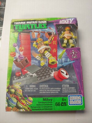 Mikey TMNT Chinatown Chase Mega Bloks-Set Action Figure