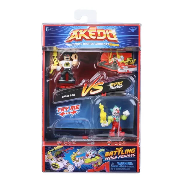 Akedo Ultimate Arcade Warriors Chux Lee VS Epic Crackup