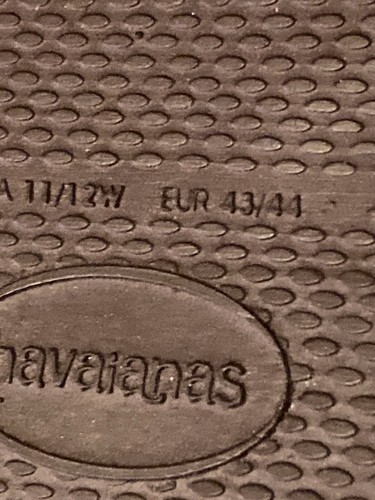 New Havaianas Alpargatas Brown Flip Flops Colorful Plants FlowerSandals Sz 11/12 - Picture 10 of 15