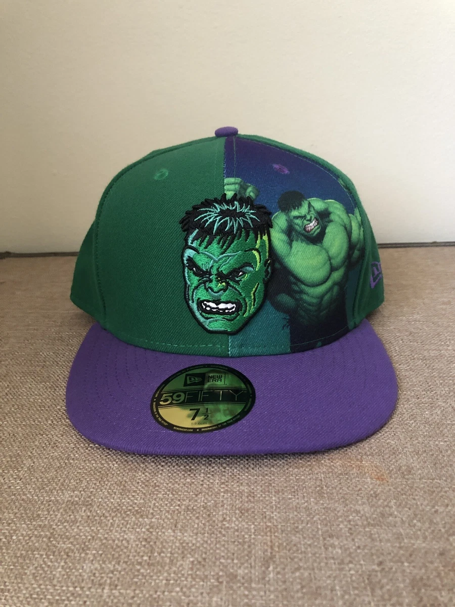 Marvel Comics Incredible Hulk New Era Fitted Hat Sample Unreleased Men s 7 1 2