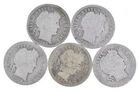 Better Lot 5 1903-O 1892 1902-O 1897 1910-D Barber Dime 0.50 Face *182