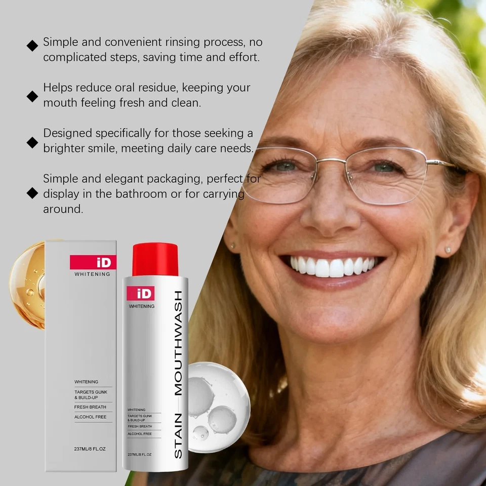 Teeth Whitening Menthol Mouthwash