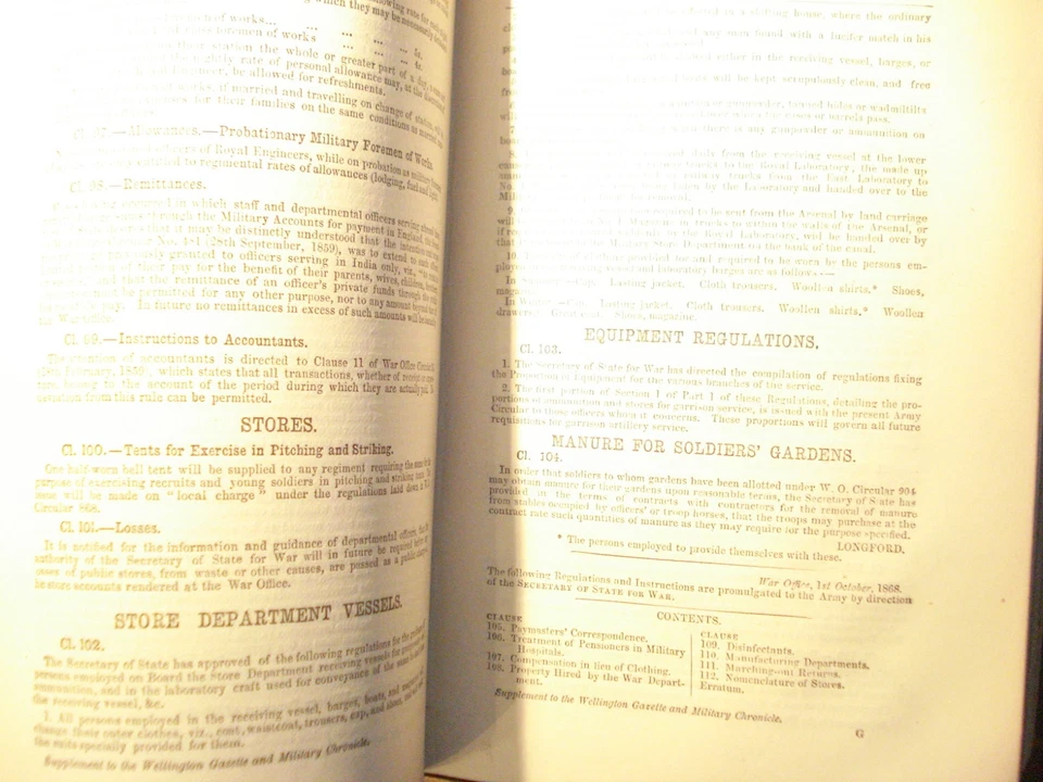 British Army Circulars Orders 1867-1876 Military Organisation History - Image 3 of 4