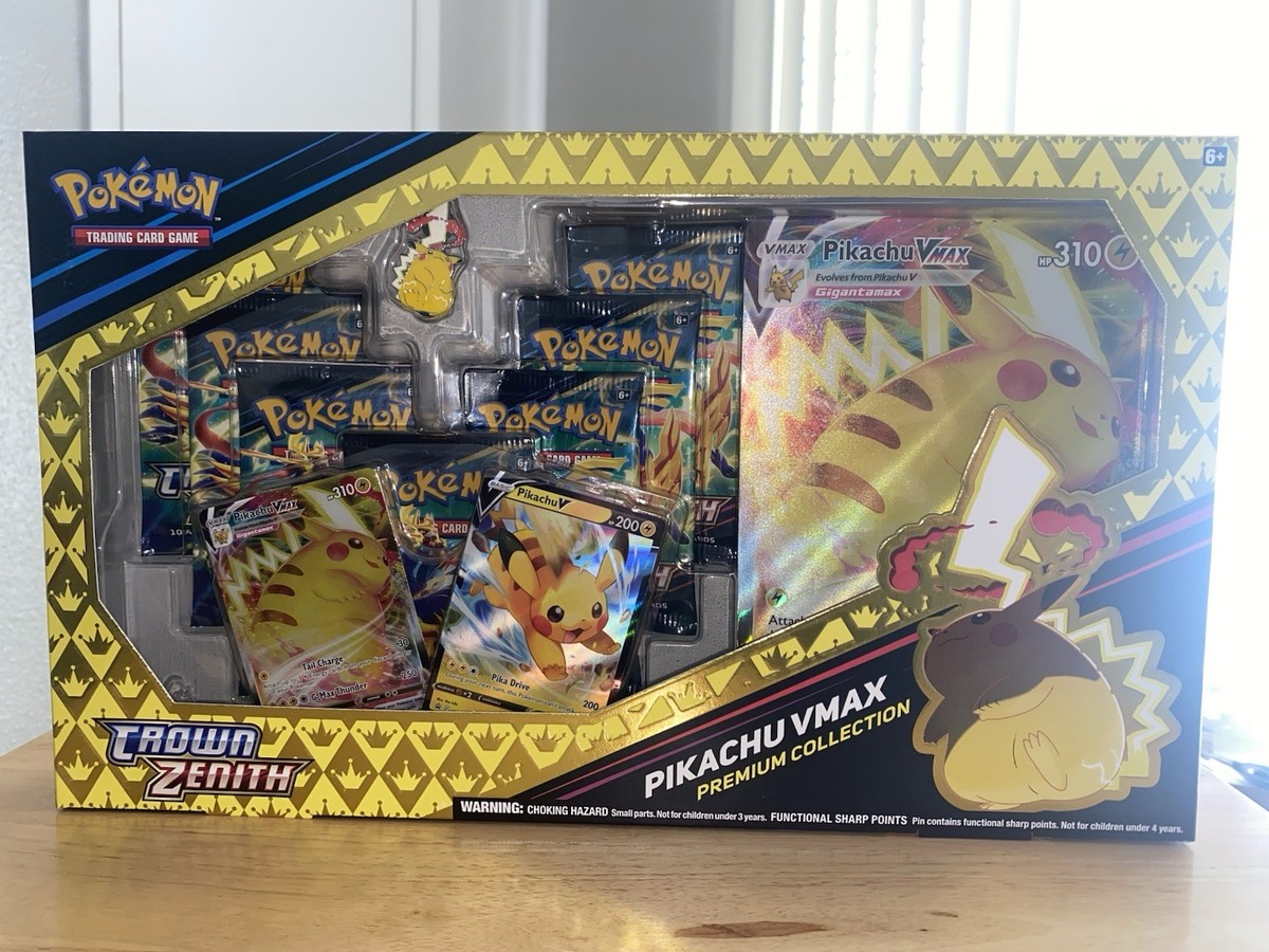 pikachu vmax booster box Figurine stand (3D Printed) for the Pokémon TCG: Celebrations Premium –  Galaxy Glow Studio main image 1