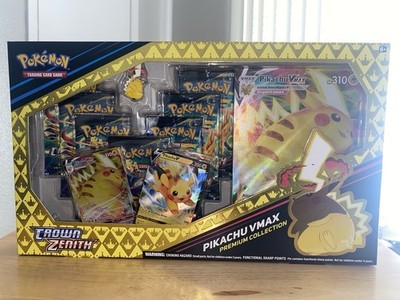Pokémon Crown Zenith Pikachu VMax Premium Collection Box 7 Booster