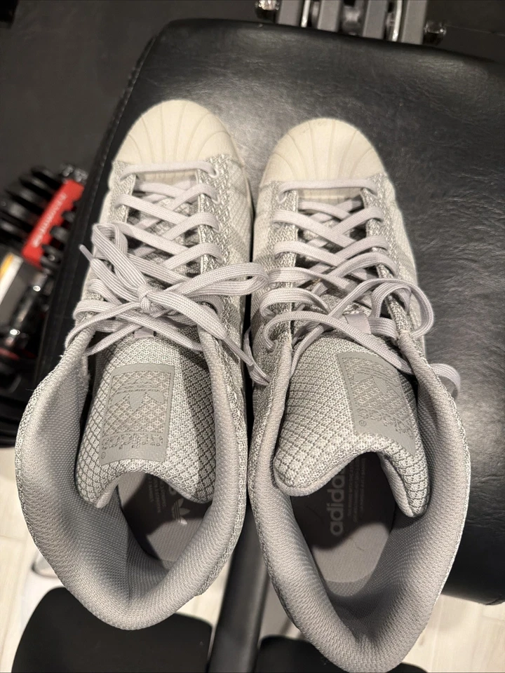 Size 12 - Adidas Pro Model Weave Solid Grey - Image 2 of 4