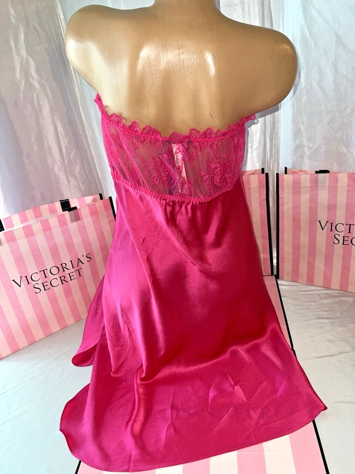 Vestido Camisón Victoria's Secret SEDA VS Archives So Sexy XXL Rosa Foto 2 de 2