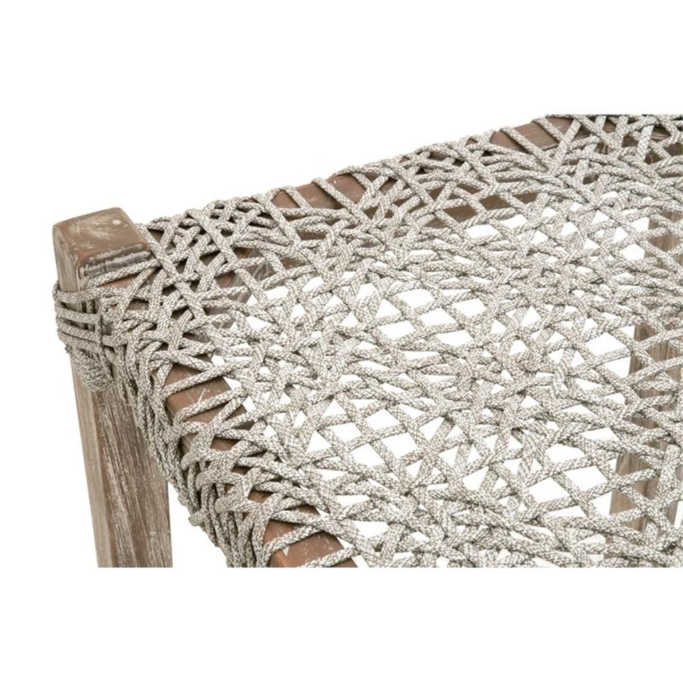Essentials For Living Woven 25.5" Fabric Backless Counter Stool in Gray - Image 4 of 4