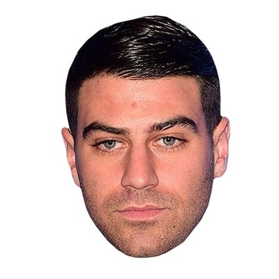 Jon Clark Celebrity Mask, Flat Card Face, Fancy Dress Mask
