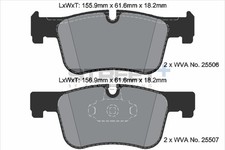 Bremsbel�ge BMW 3 Gran Turismo (F34) 320i Baujahr 03/13-06/16 KW 135 PS 184 - Pa