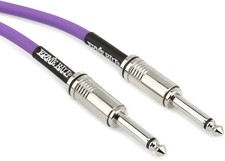 Ernie Ball P06415 Flex Straight to Straight Instrument Cable - 10-foot, Purple