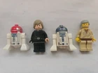 Set Of 4 Lego Star Wars Mini Figs Luke Obi-Wan R2-D2