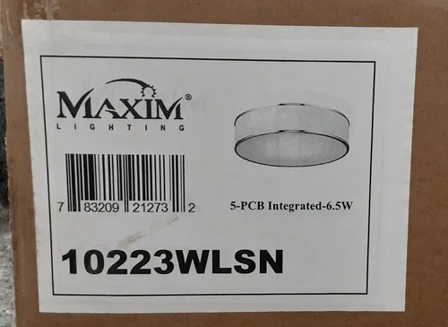 Maxim Lighting Prime LED  20" Satin Nickel Flush Mount Ceiling Fixture 10223WLSN - Picture 3 of 7