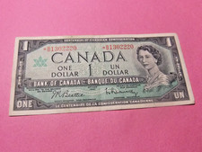 1954 Canada 1 Dollar Replacement Note - Series B/M 1302220 - VF30